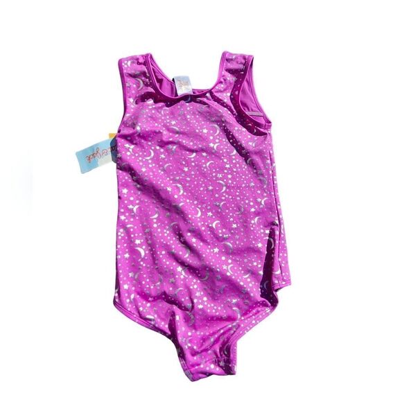 Girl's CAT & JACK Celestial Gymnastics Pull-On Leotard Size Large 10/12 - Picture 2 of 4